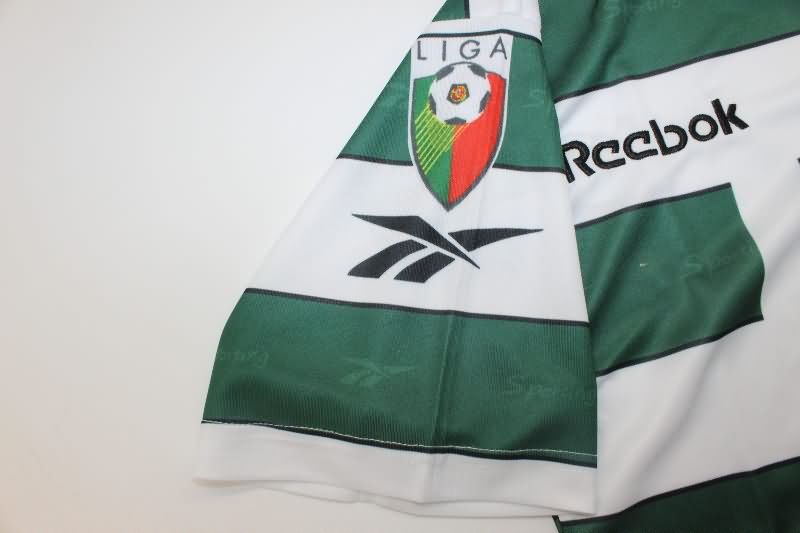 Thailand Quality(AAA) 2000/01 Sporting Lisbon Home Retro Soccer Jersey