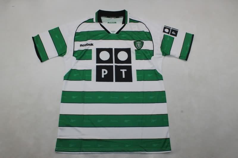 Thailand Quality(AAA) 2001/02 Sporting Lisbon Home Retro Soccer Jersey