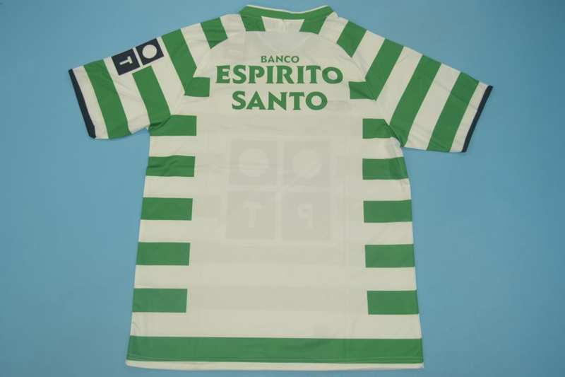 Thailand Quality(AAA) 2003/04 Sporting Lisbon Home Retro Soccer Jersey