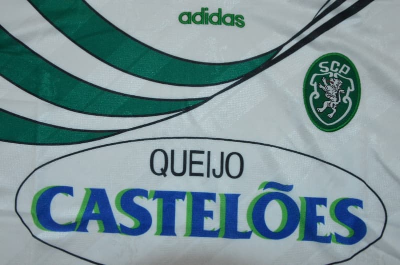 Thailand Quality(AAA) 1994/95 Sporting Lisbon Away Retro Soccer Jersey