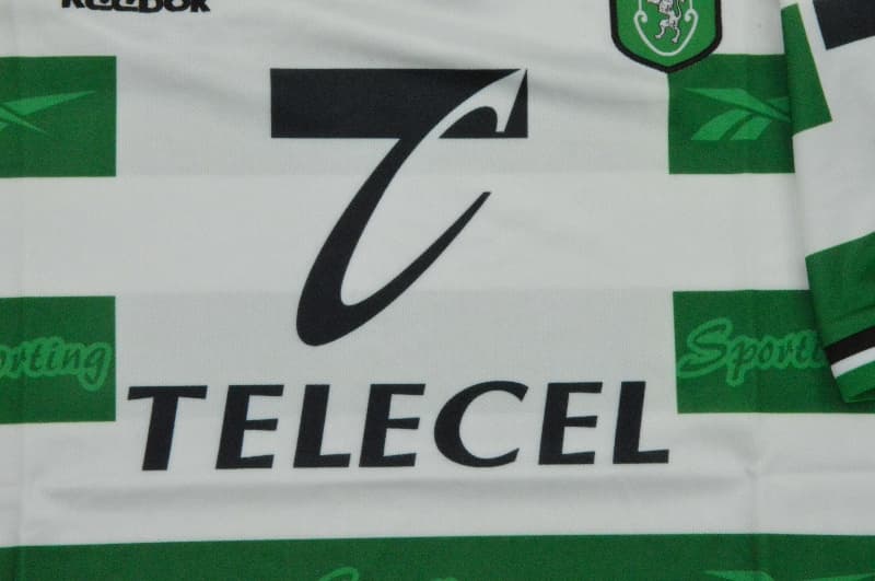 Thailand Quality(AAA) 1999/00 Sporting Lisbon Home Retro Soccer Jersey