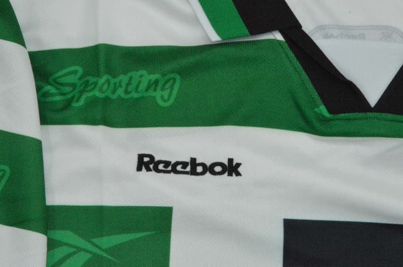 Thailand Quality(AAA) 1999/00 Sporting Lisbon Home Retro Soccer Jersey