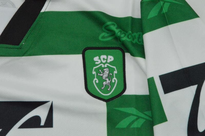 Thailand Quality(AAA) 1999/00 Sporting Lisbon Home Retro Soccer Jersey