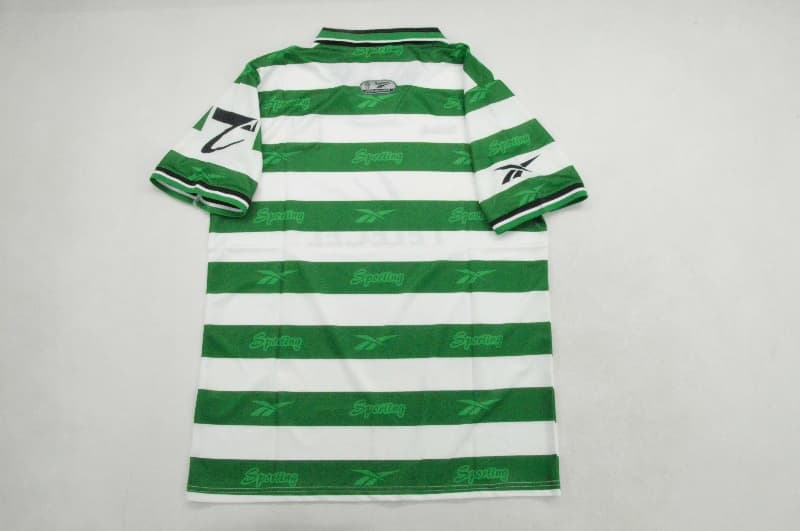 Thailand Quality(AAA) 1999/00 Sporting Lisbon Home Retro Soccer Jersey