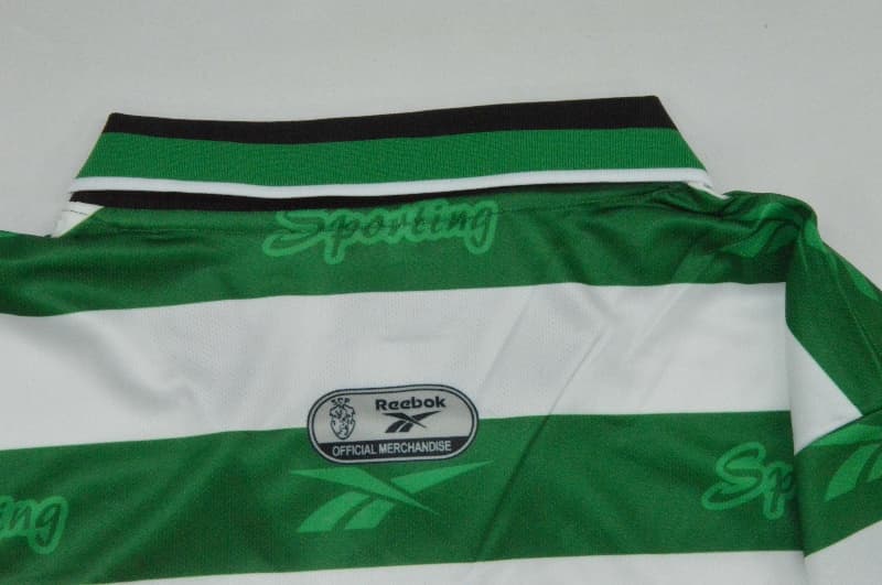 Thailand Quality(AAA) 1999/00 Sporting Lisbon Home Retro Soccer Jersey