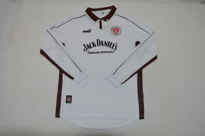 Thailand Quality(AAA) 1999/00 St Pauli Home Retro Long Sleeve Soccer Jersey