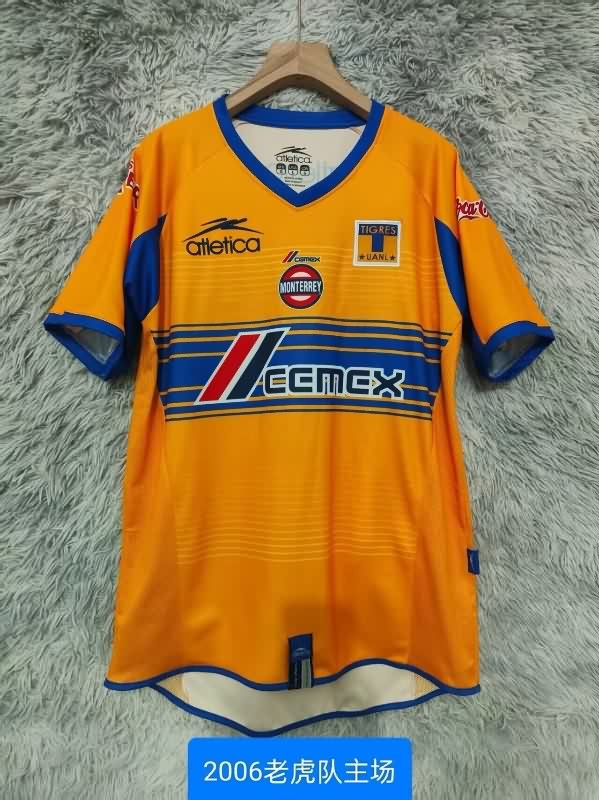 Thailand Quality(AAA) 2006 Tigres UANL Home Retro Soccer Jersey Thailand Quality(AAA) 2006 Tigres UANL Home Retro Soccer Jersey