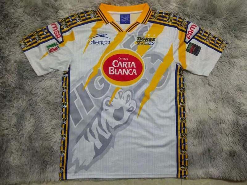 Thailand Quality(AAA) 1997/98 Tigres UANL Away Retro Soccer Jersey