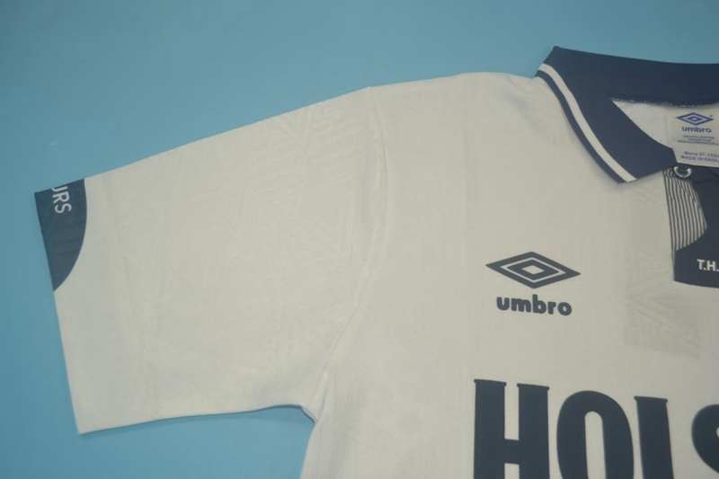 Thailand Quality(AAA) 1991/93 Tottenham Hotspur Home Retro Soccer Jersey