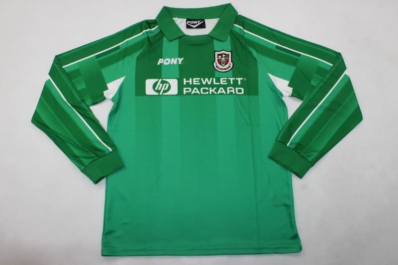 Thailand Quality(AAA) 1997/99 Tottenham Hotspur Goalkeeper Green Long Sleeve Retro Soccer Jersey