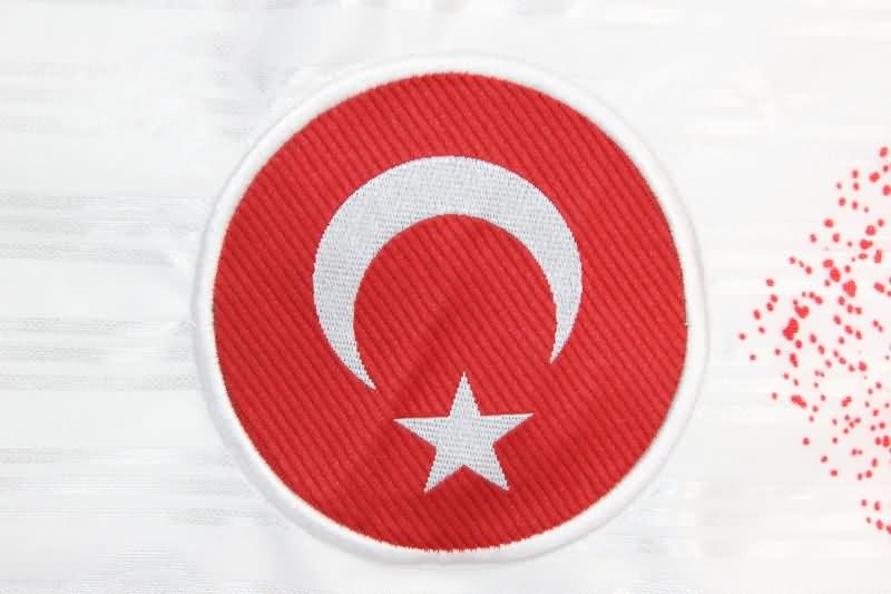 Thailand Quality(AAA) 1990 Turkey Away Retro Soccer Jersey