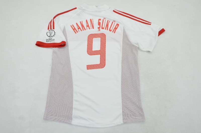 Thailand Quality(AAA) 2002 Turkey Away Retro Soccer Jersey