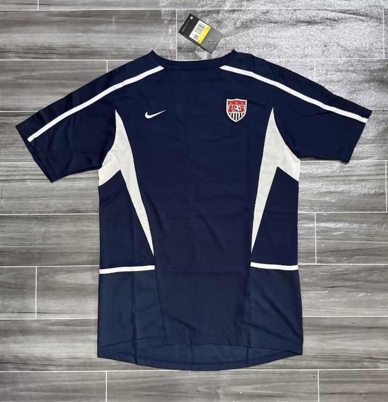 Thailand Quality(AAA) 2002 USA Away Retro Soccer Jersey