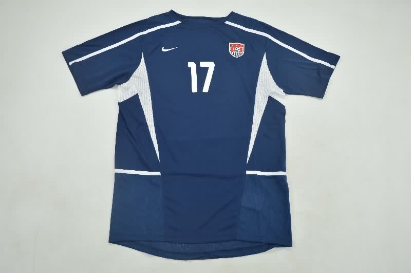 Thailand Quality(AAA) 2002 USA Away Retro Soccer Jersey
