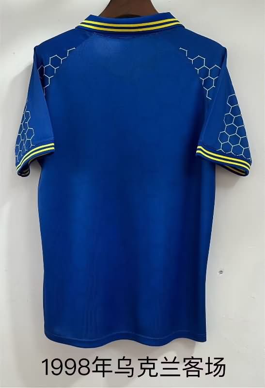 Thailand Quality(AAA) 1998 Ukraine Away Retro Soccer Jersey