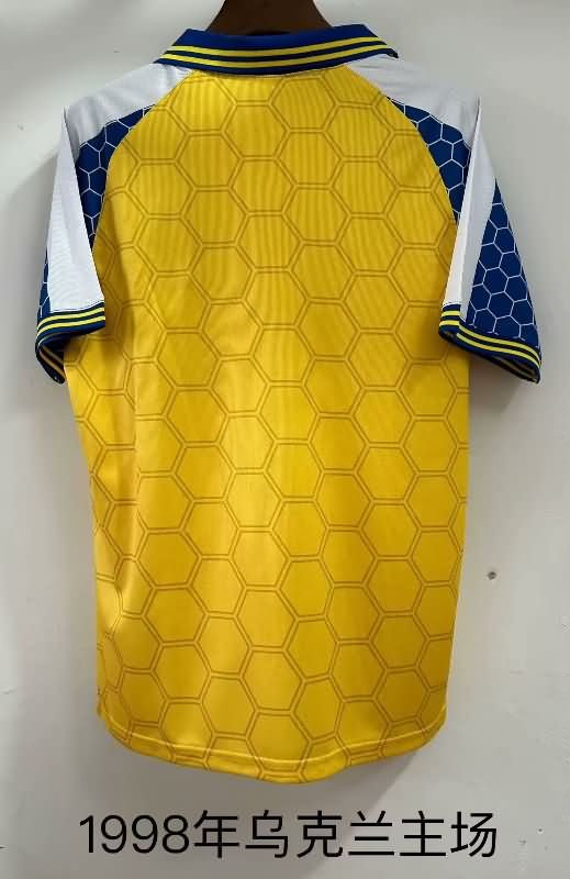 Thailand Quality(AAA) 1998 Ukraine Home Retro Soccer Jersey