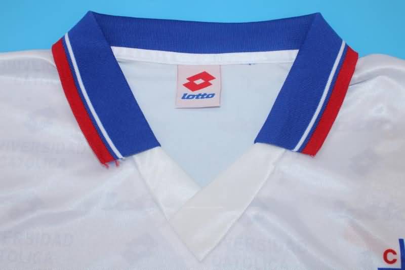 Thailand Quality(AAA) 1996 Universidad Catolica Home Long Slevee Retro Soccer Jersey