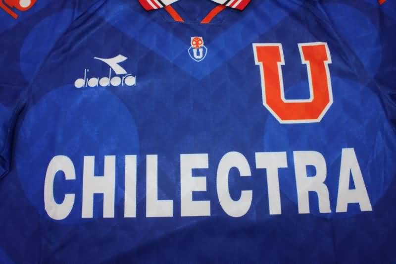 Thailand Quality(AAA) 1996 Universidad Chile Home Long Sleeve Retro Soccer Jersey