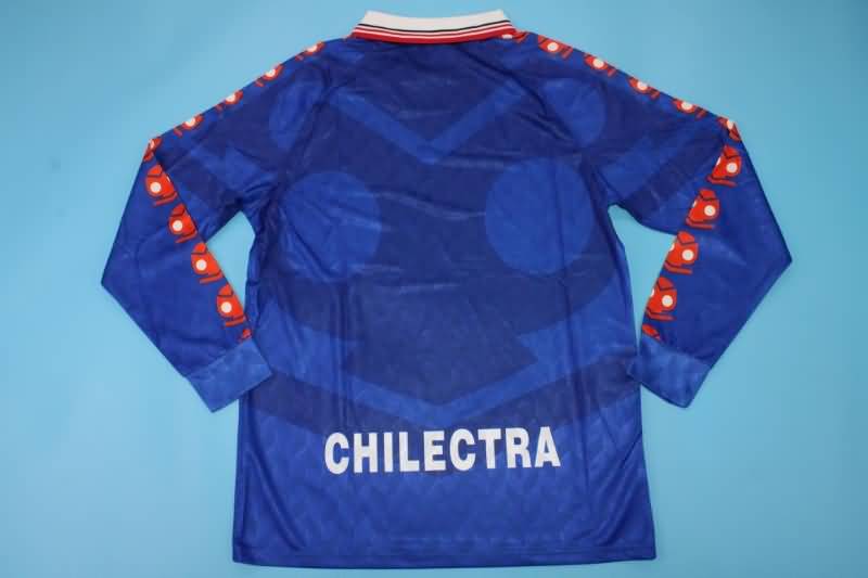 Thailand Quality(AAA) 1996 Universidad Chile Home Long Sleeve Retro Soccer Jersey