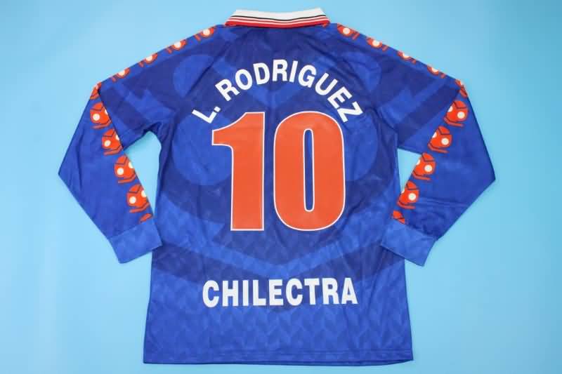 Thailand Quality(AAA) 1996 Universidad Chile Home Long Sleeve Retro Soccer Jersey