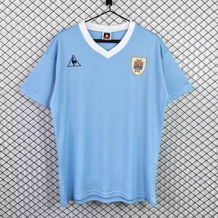 Thailand Quality(AAA) 1986 Uruguay Home Retro Soccer Jersey