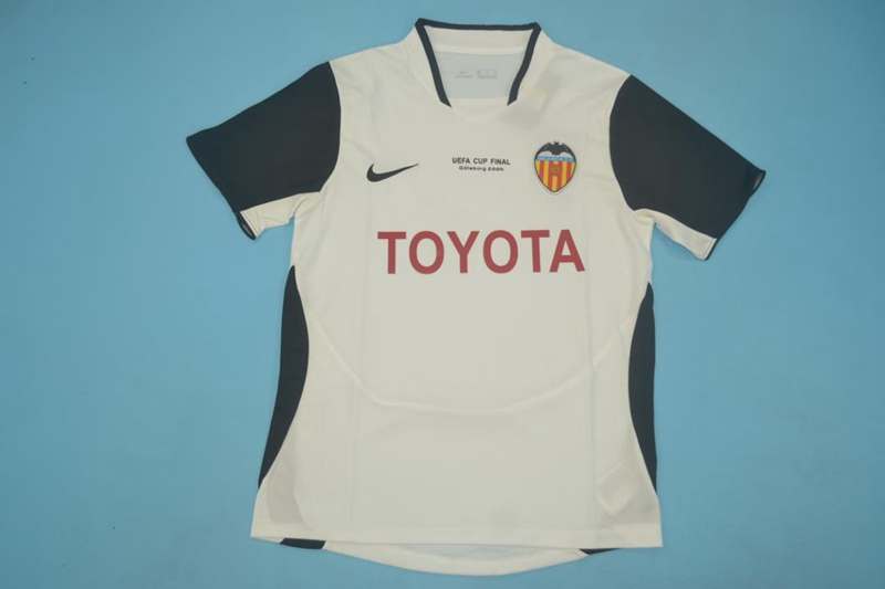 Thailand Quality(AAA) 2003/04 Valencia Home Retro Soccer Jersey