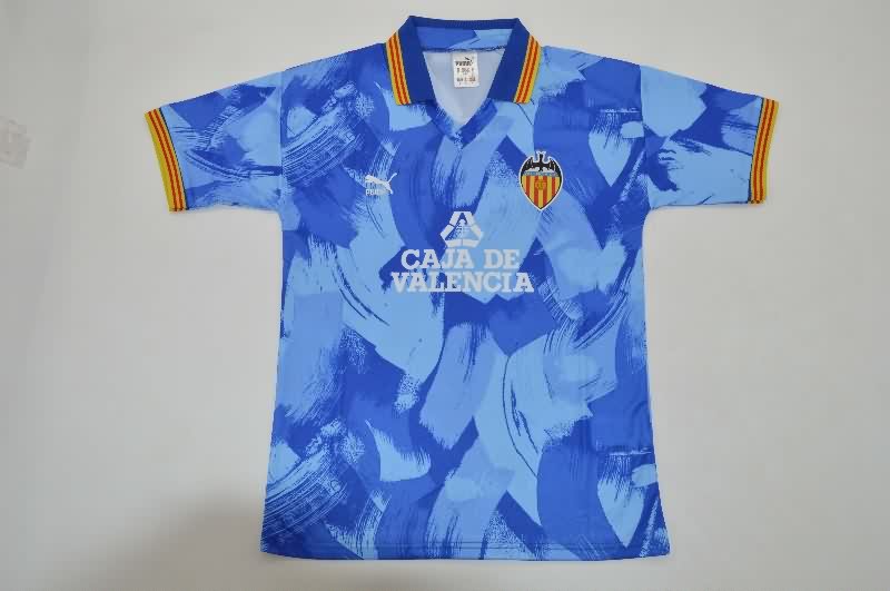 Thailand Quality(AAA) 1990/92 Valencia Away Retro Soccer Jersey