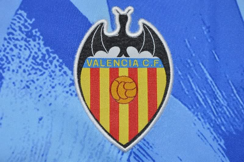 Thailand Quality(AAA) 1990/92 Valencia Away Retro Soccer Jersey