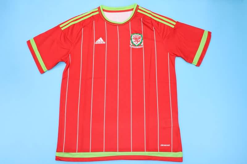 Thailand Quality(AAA) 2015/16 Wales Home Retro Soccer Jersey