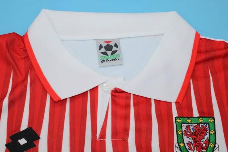 Thailand Quality(AAA) 1996 Wales Away Retro Soccer Jersey