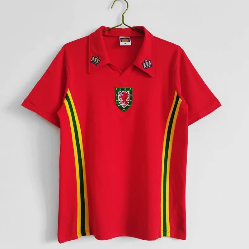 Thailand Quality(AAA) 1976/79 Wales Home Retro Soccer Jersey