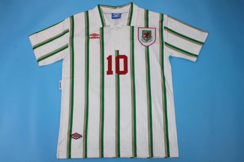 Thailand Quality(AAA) 1993/95 Wales Away Retro Soccer Jersey