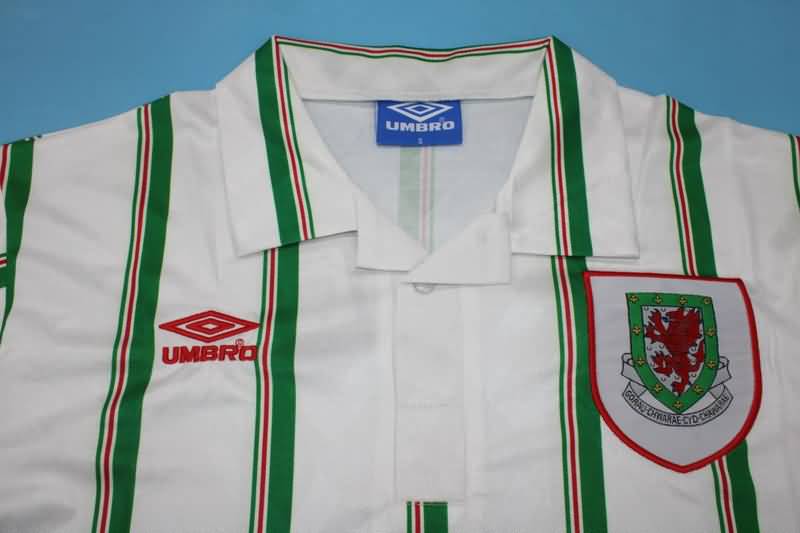 Thailand Quality(AAA) 1993/95 Wales Away Retro Soccer Jersey