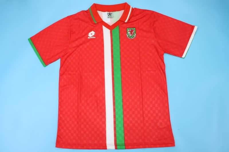 Thailand Quality(AAA) 1996/98 Wales Home Retro Soccer Jersey