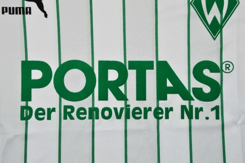 Thailand Quality(AAA) 1987/88 Werder Bremen Home Retro Soccer Jersey