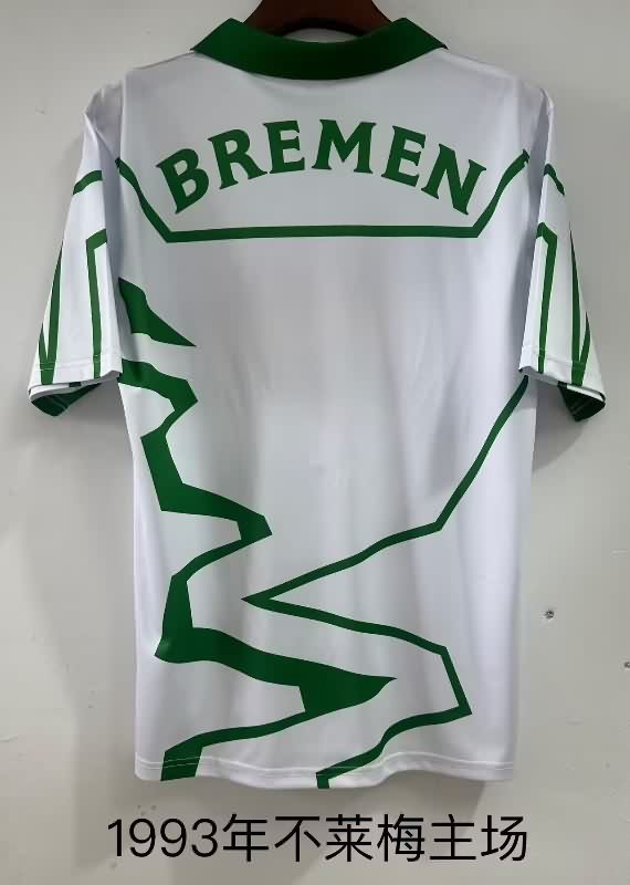 Thailand Quality(AAA) 1993/94 Werder Bremen Home Retro Soccer Jersey