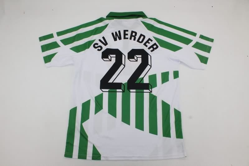Thailand Quality(AAA) 1994/95 Werder Bremen Home Retro Soccer Jersey