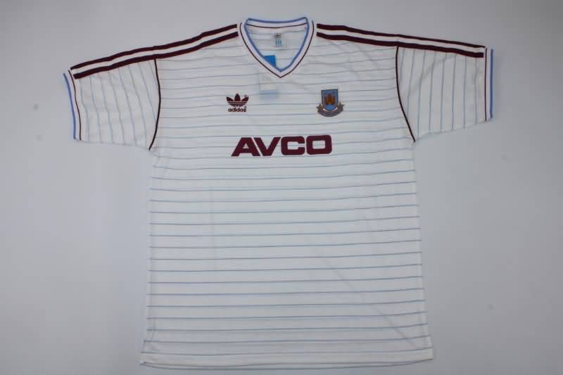 Thailand Quality(AAA) 1986 West Ham Away Retro Soccer Jersey