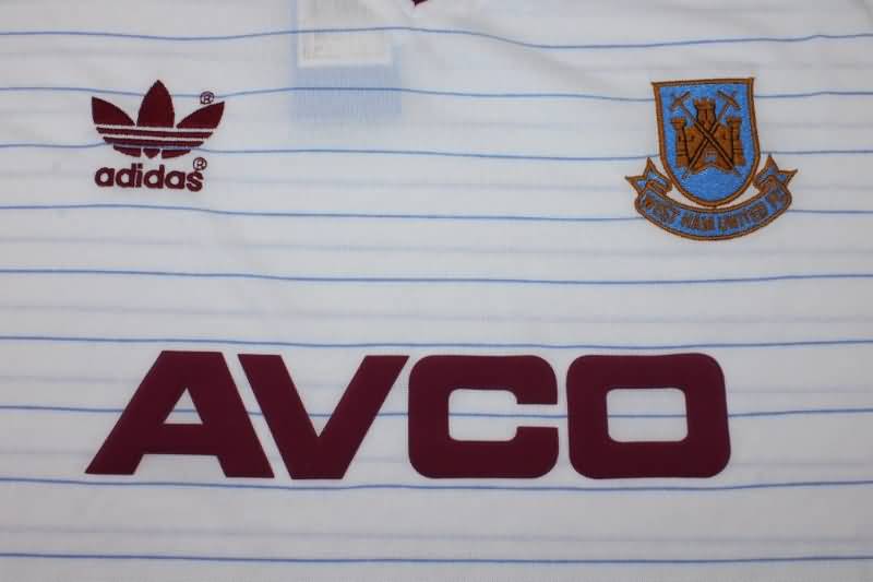 Thailand Quality(AAA) 1986 West Ham Away Retro Soccer Jersey