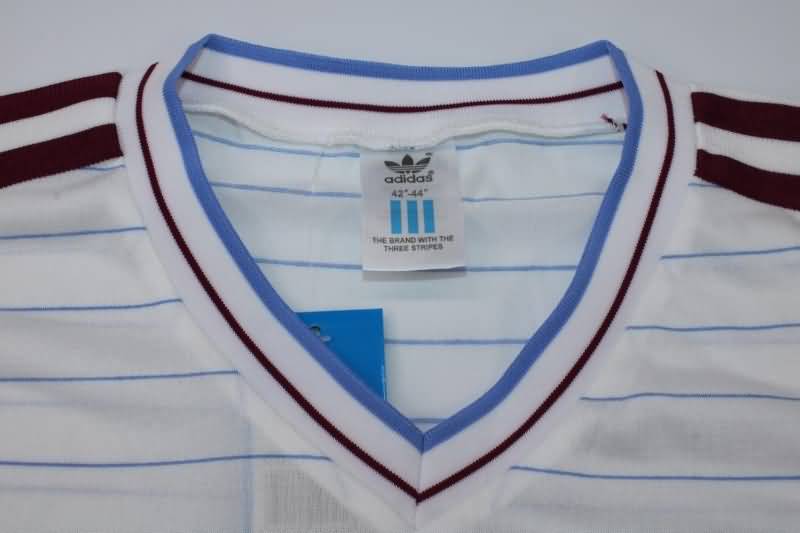 Thailand Quality(AAA) 1986 West Ham Away Retro Soccer Jersey