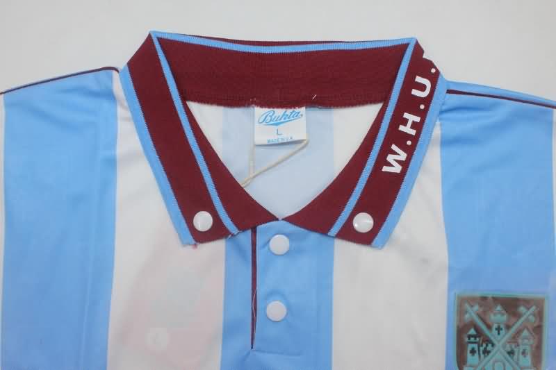 Thailand Quality(AAA) 1991/92 West Ham Away Retro Soccer Jersey