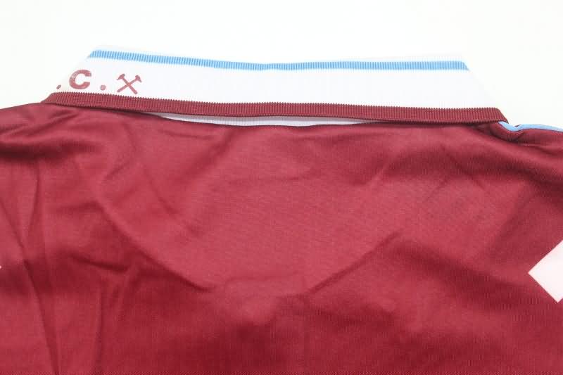 Thailand Quality(AAA) 1991/92 West Ham Home Retro Soccer Jersey