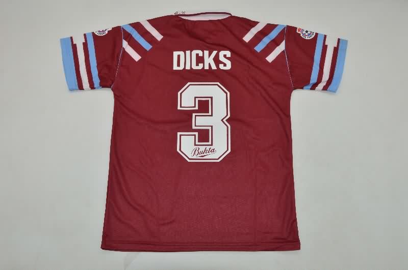 Thailand Quality(AAA) 1991/92 West Ham Home Retro Soccer Jersey