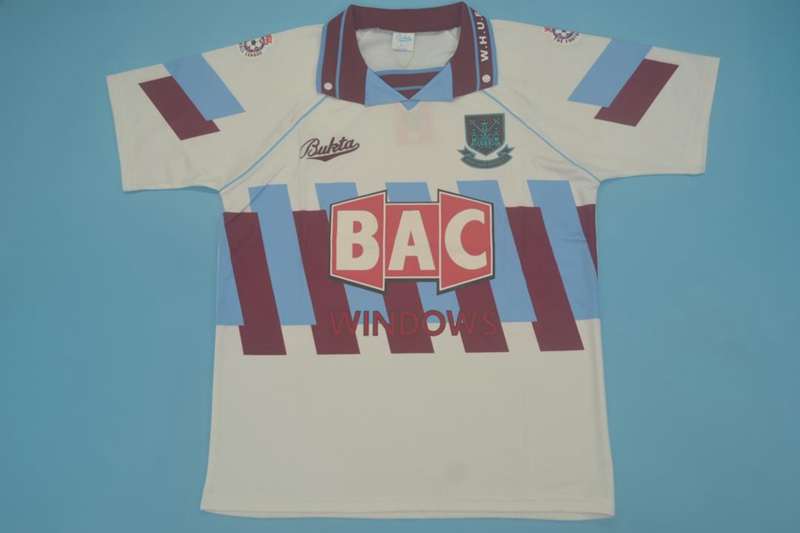 Thailand Quality(AAA) 1991/92 West Ham Third Retro Soccer Jersey