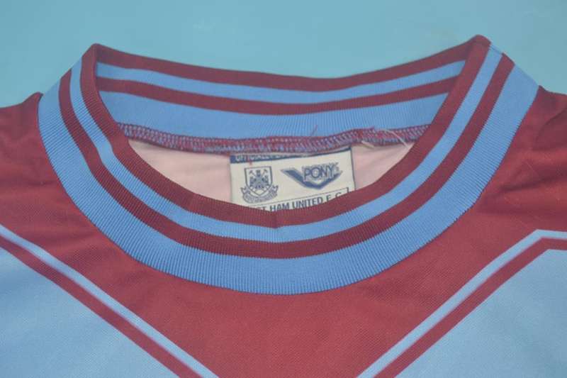 Thailand Quality(AAA) 1993/95 West Ham Home Retro Soccer Jersey