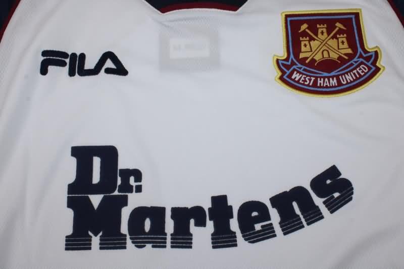 Thailand Quality(AAA) 1999/01 West Ham Away Retro Soccer Jersey