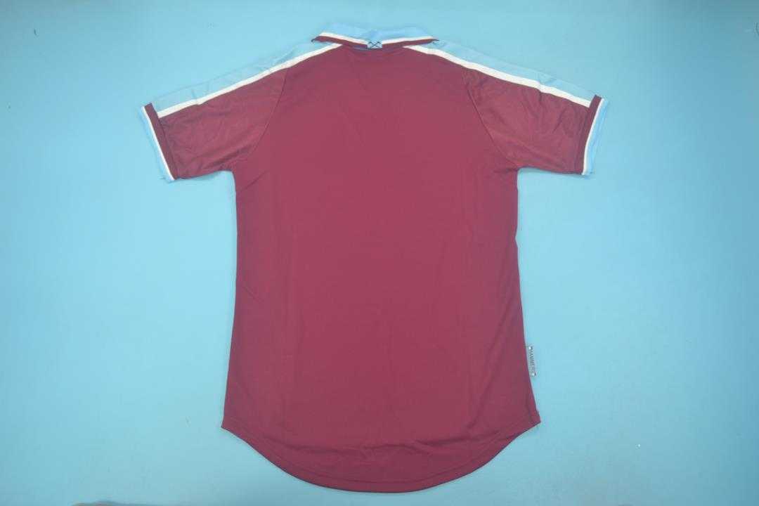 Thailand Quality(AAA) 1999/01 West Ham Home Retro Soccer Jersey