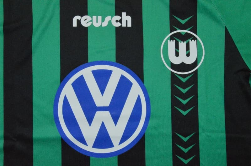 Thailand Quality(AAA) 1994/95 Wolfsburg Away Retro Soccer Jersey