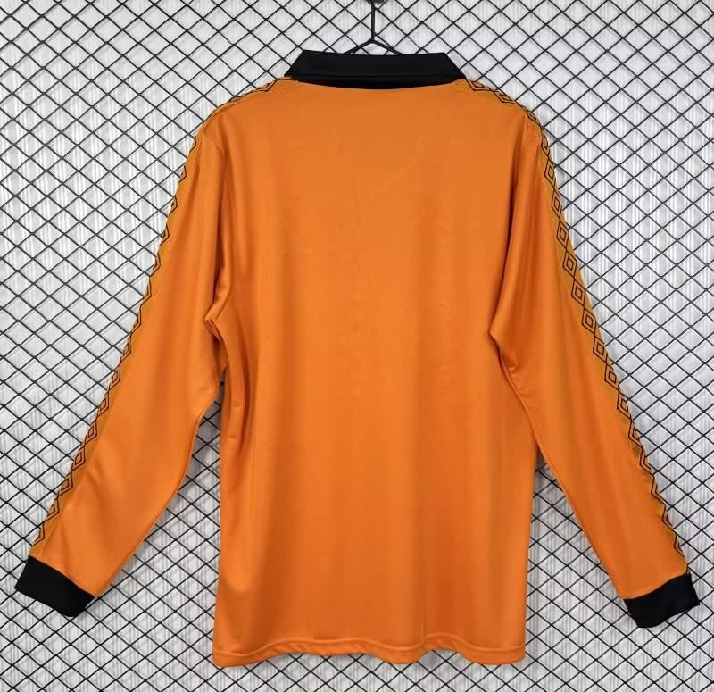 Thailand Quality(AAA) 1980/81 Wolves Home Long Sleeve Retro Soccer Jersey