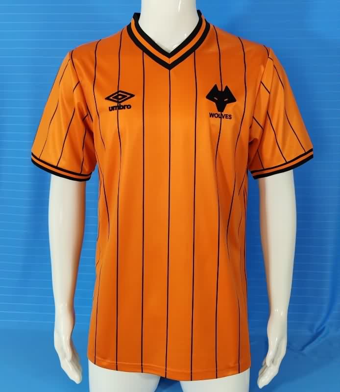 Thailand Quality(AAA) 1985/86 Wolves Home Retro Soccer Jersey